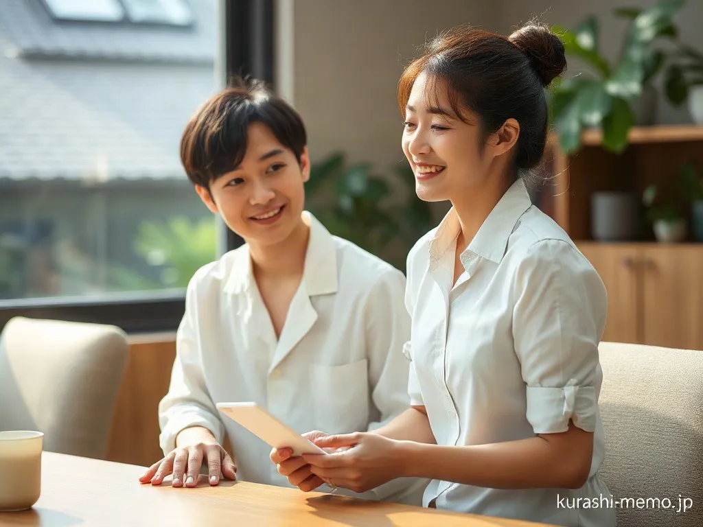 家族との対話のイメージ